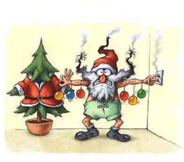 pere noel guirlande electrique-humourenvrac